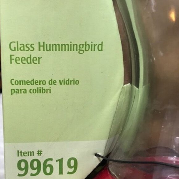 Garden Treasures 26 oz 6 Feeding Ports Glass Hummingbird Feeder - Picture 8 of 12